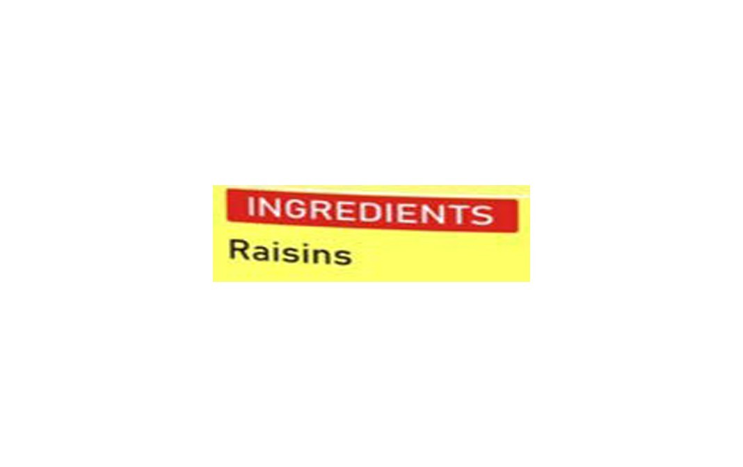 Orgabite Organic Raisins    Tin  200 grams